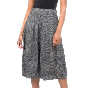 Cut Loose Textured Striped Lantern Skirt